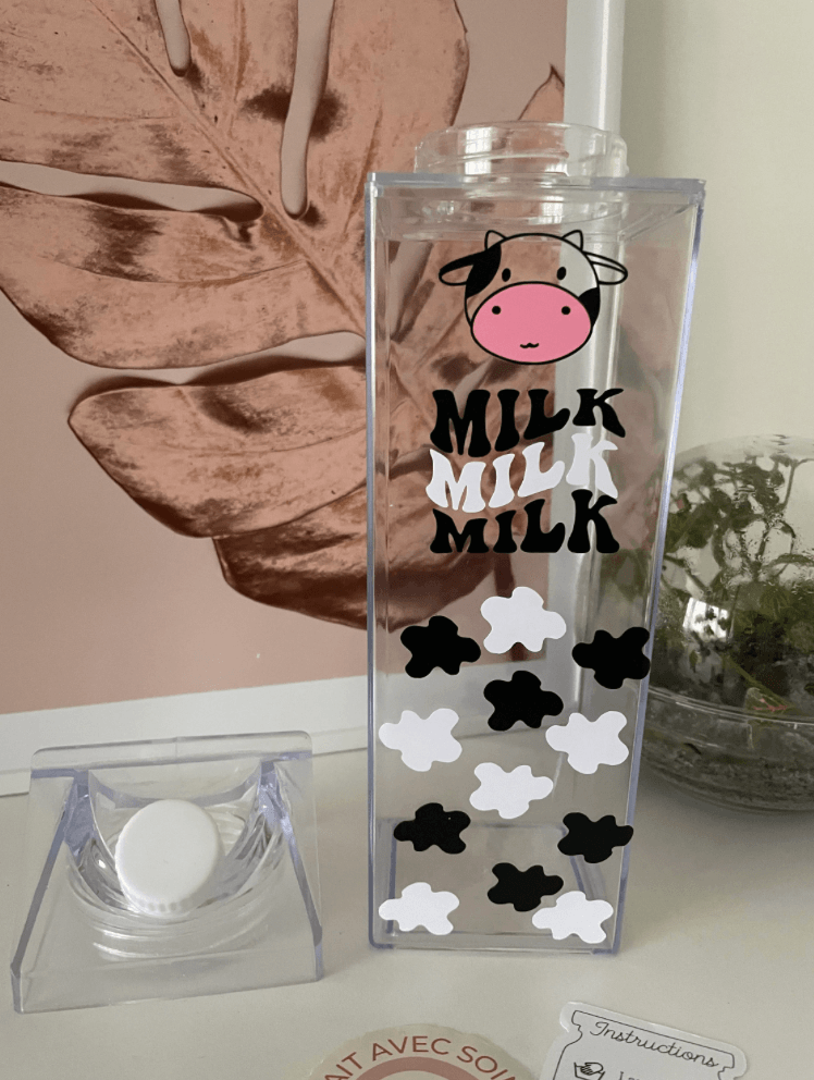 Bouteille de lait personnalisée | Milk Milk Milk - Les Créations De Nayla